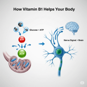 Vitamin B1 function in metabolism