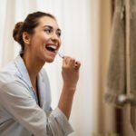 brushing teeth