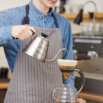making coffee