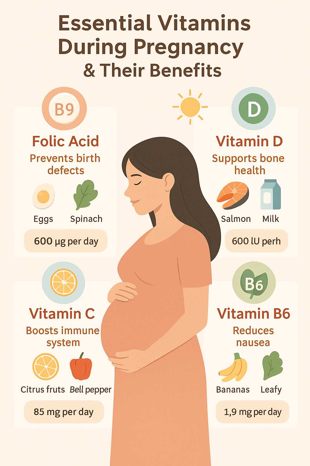 Vitamins women need during Pregnancy