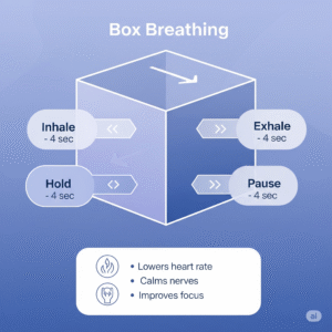 simple technique for daily stress, box breathing