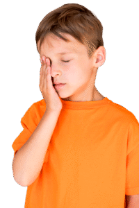 eye rubbing in child